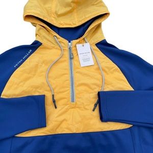 Peter Millar Crown Sport Hyperlight Weld Large Camo Hybrid Half-Zip Hoodie $198